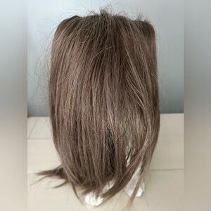 Ladies Women’s Shoulder Length Straight Choppy Brown Brunette Hairpiece …